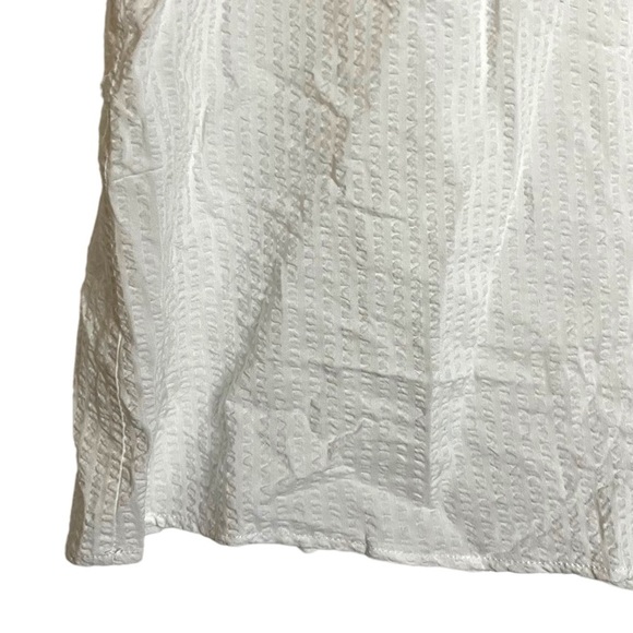 Michael Michael Kors White Textured Halter Neck Cold Shoulder Top Extra Large XL - Picture 7 of 16